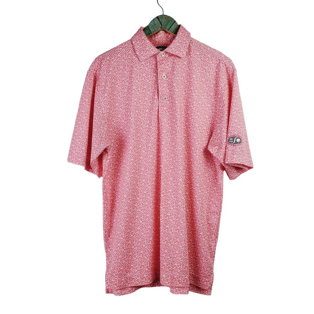 Footjoy Santa Rosa Golf & Beach Club Polo Shirt Butterfly Performance Stretch M